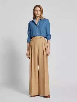 Джинсовая блузка прямого кроя из смеси лиоцелла и хлопка с накладным нагрудным карманом Marc O'Polo