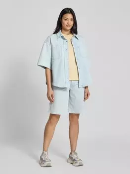 Джинсовая блузка прямого кроя с нагрудными карманами, модель «ERICA» Ivy Oak, синий