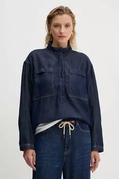 Джинсовая блузка TUXA Munthe, темно-синий