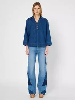 Джинсовая блузка unia Gerard Darel, синий