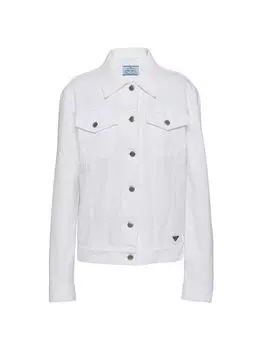 Джинсовая блузонная куртка Bull Prada, белый