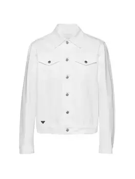 Джинсовая блузонная куртка Bull Prada, белый