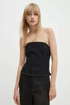 Джинсовая футболка Gestuz, черный