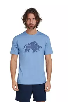 Джинсовая футболка Raging Bull, синий