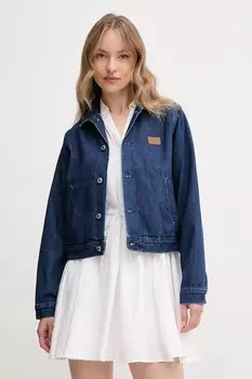 Джинсовая хлопковая куртка Calvin Klein Jeans, темно-синий