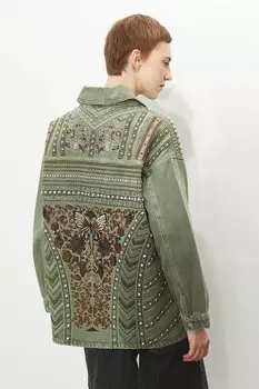 Джинсовая хлопковая куртка Medicine, зеленый