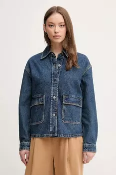 Джинсовая хлопковая куртка United Colors Of Benetton, синий