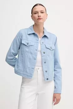 Джинсовая хлопковая куртка United Colors Of Benetton, синий