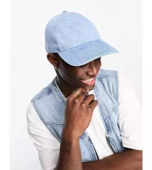 Джинсовая кепка Levi's синего цвета с логотипом