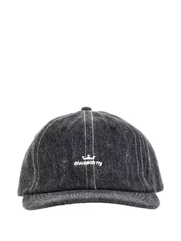 Джинсовая кепка с логотипом Awake NY, черный