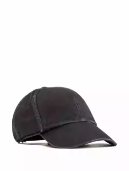 Джинсовая кепка с логотипом Saint Laurent, черный