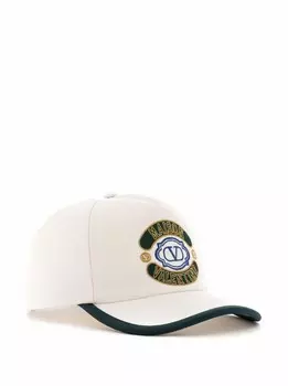 Джинсовая кепка с логотипом Valentino Garavani, белый