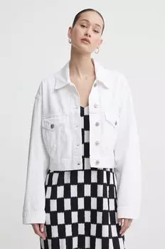 Джинсовая куртка Abercrombie & Fitch, бежевый