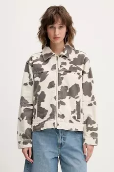 Джинсовая куртка Abercrombie & Fitch, бежевый