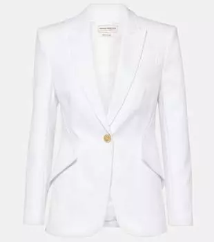 Джинсовая куртка Alexander Mcqueen, белый