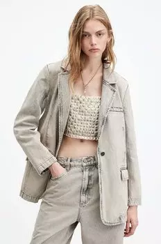 Джинсовая куртка AllSaints, бежевый
