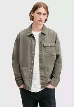 Джинсовая куртка AllSaints, зеленый