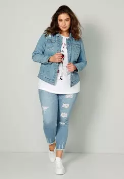 Джинсовая куртка Angel of Style, светло-голубой