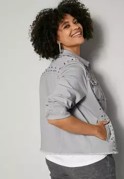 Джинсовая куртка Angel of Style, светло-серый