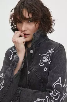 Джинсовая куртка Answear Lab, черный