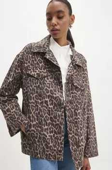 Джинсовая куртка Answear Lab, коричневый