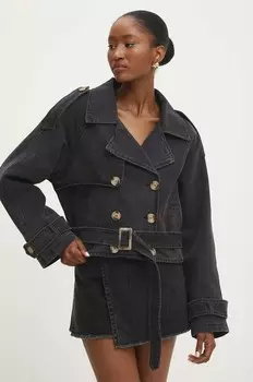 Джинсовая куртка Answear Lab, серый