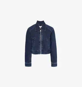 Джинсовая куртка Anya на молнии спереди Rag & Bone, цвет elenna