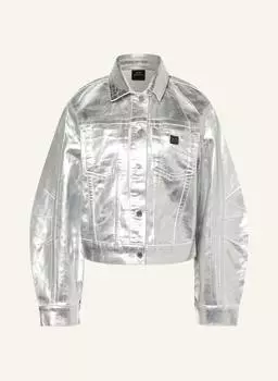 Джинсовая куртка Armani Exchange, серебряный