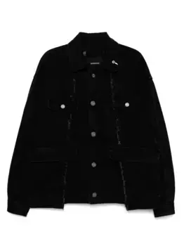 Джинсовая куртка асимметричного кроя SONGZIO, черный