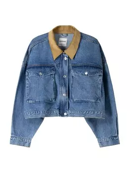 Джинсовая куртка Bershka Between-Season Jacket, синий деним