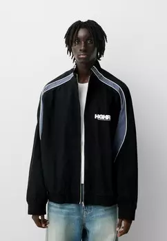 Джинсовая куртка Bershka, черный деним