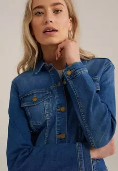 Джинсовая куртка Blue Ridge WE Fashion, темно-синий