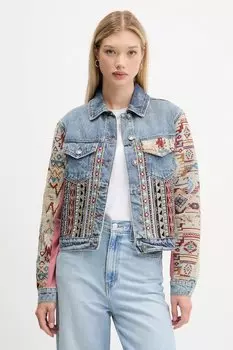 Джинсовая куртка бохо Desigual, синий