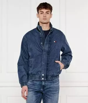 Джинсовая куртка-бомбер шамбре Regular fit Tommy Jeans, синий