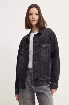 Джинсовая куртка BOYFRIEND JACKET Pepe Jeans, черный