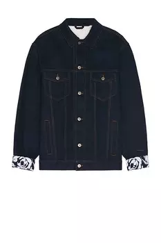 Джинсовая куртка Burberry, индиго синий