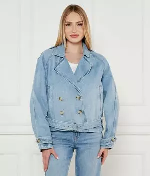 Джинсовая куртка c_dnm Regular fit Boss Orange, синий