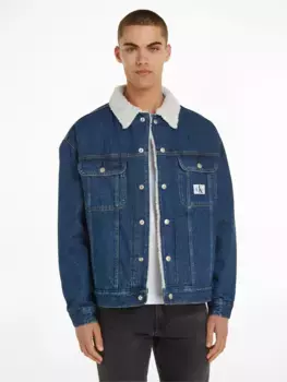 Джинсовая куртка Calvin Klein Jeans "REGULAR 90'S SHERPA JACKET", джинсовый