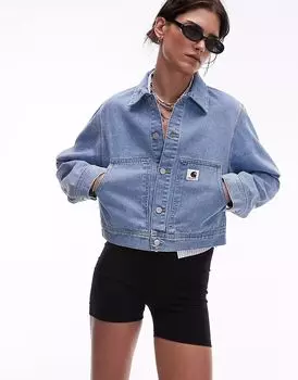 Джинсовая куртка Carhartt WIP Arca в средне-синем цвете