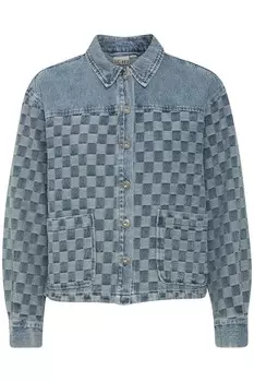 Джинсовая куртка CHEKIE ICHI, цвет Stone Blue Denim