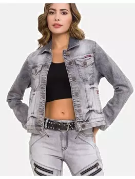 Джинсовая куртка Cipo & Baxx Jeansjacke, серый