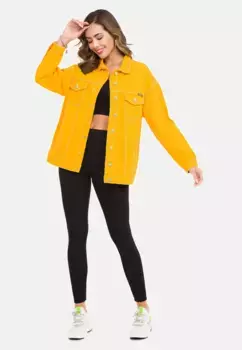 Джинсовая куртка Cipo & Baxx в современном стиле, желтый