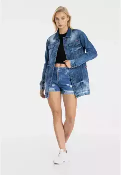 Джинсовая куртка Cipo & Baxx в современном стиле, синий