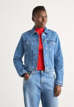 Джинсовая куртка CLASSIC TRUCKER JACKET Tommy Jeans, цвет Denim Medium