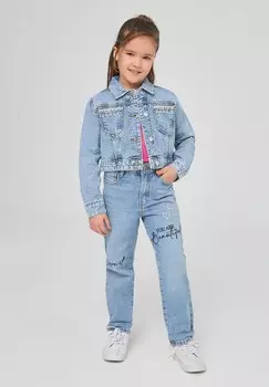 Джинсовая куртка CON STRASS Terranova, цвет Blu Denim Medio