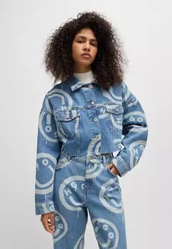 Джинсовая куртка CROPPED HUGO, мультиколор