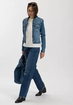 Джинсовая куртка Cross Jeans, синий деним