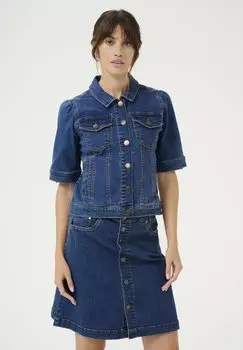 Джинсовая куртка CUDEVA AMI Culture, цвет Medium Blue Wash