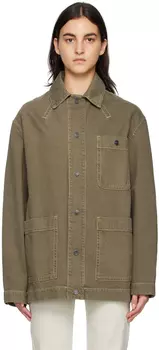 Джинсовая куртка цвета хаки 'La Veste De-Nîmes Yelo' Jacquemus