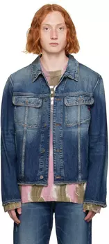 Джинсовая куртка цвета индиго D-Barcy-S Diesel